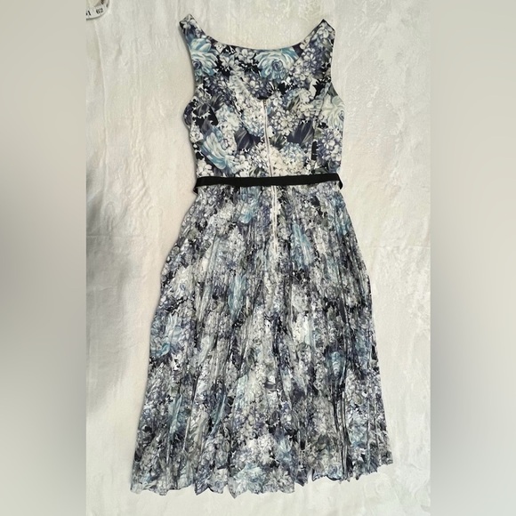 Danny & Nicole Blue Black Sleeveless Sundress - Picture 7 of 13